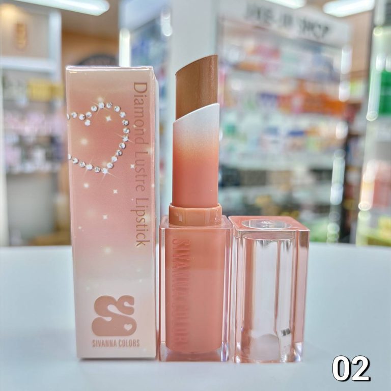 HF576 Sivanna colors diamond lustre lipstick ซีเวนน่า คัลเลอร์ส ไดมอนด์ ลัสเตอร์ ลิปสติก 3.6g - 02. Golden jubilee