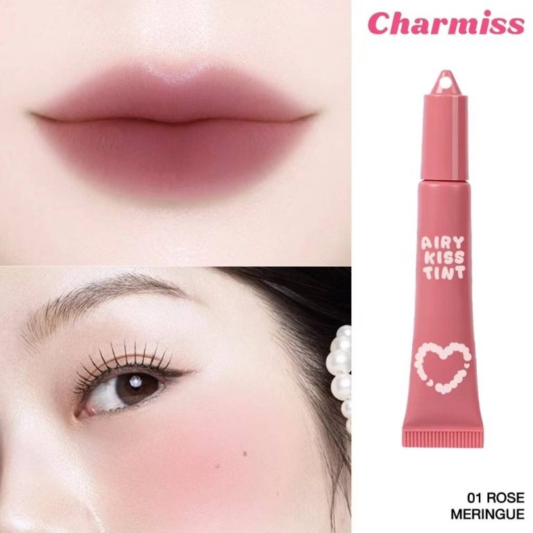 Charmiss airy kiss tint matte lip&cheek ชาร์มิส แอร์รี่ คิส ทิ้นท์ แมตต์ ลิป 6g - 01.Rose meringue