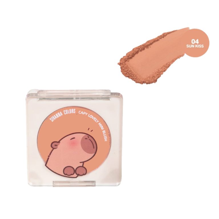 Sivanna colors capy lovely mini blush ซีเวนน่า คัลเลอร์ส คาปิ เลิฟลี่ มินิ บรัช 5g. - 04.Sun kiss