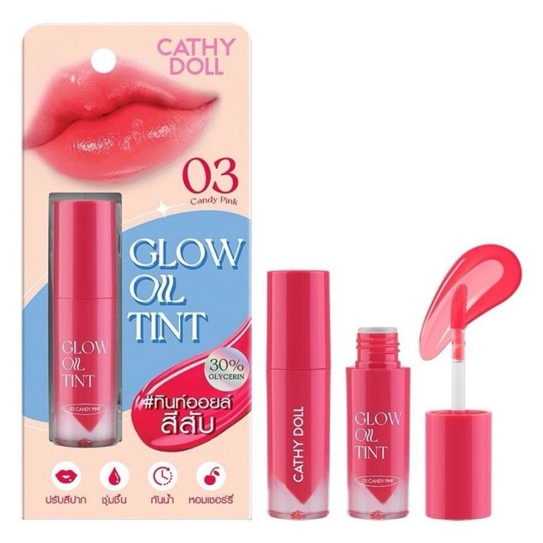 Cathy Doll Glow Oil Tint โกลว์ ออยล์ ทินท์ - NO.3Candy Pink