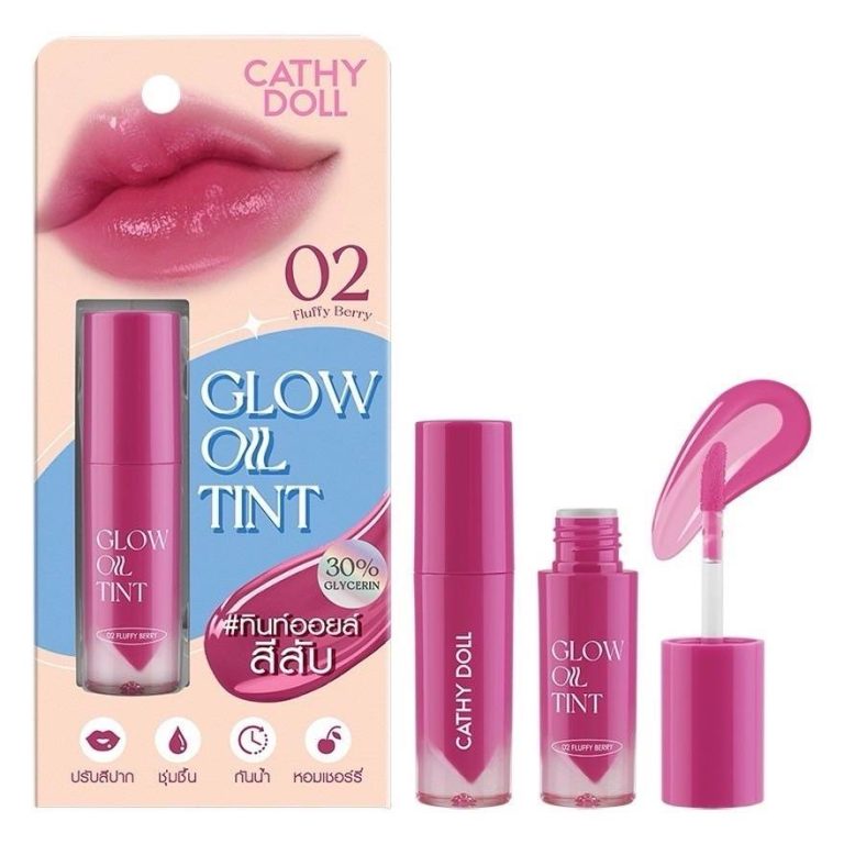 Cathy Doll Glow Oil Tint โกลว์ ออยล์ ทินท์ - NO.2Fluffy Berry