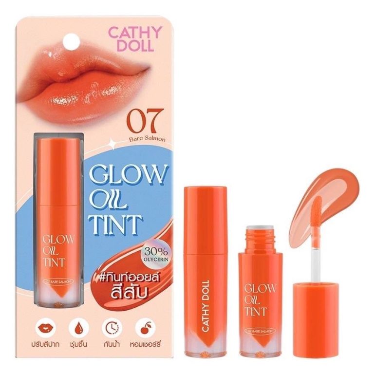 Cathy Doll Glow Oil Tint โกลว์ ออยล์ ทินท์ - NO.7Bare Salmon