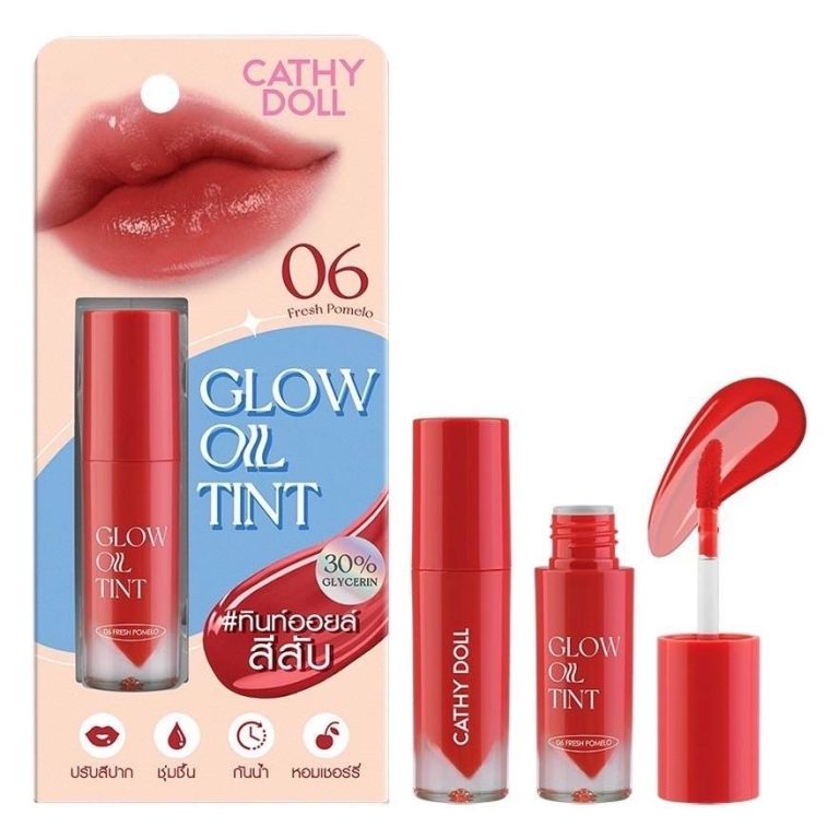 Cathy Doll Glow Oil Tint โกลว์ ออยล์ ทินท์ - NO.6Fresh Pomelo