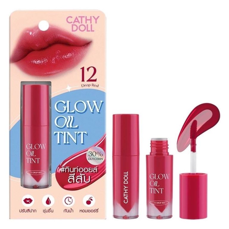 Cathy Doll Glow Oil Tint โกลว์ ออยล์ ทินท์ - NO.12Drop Red