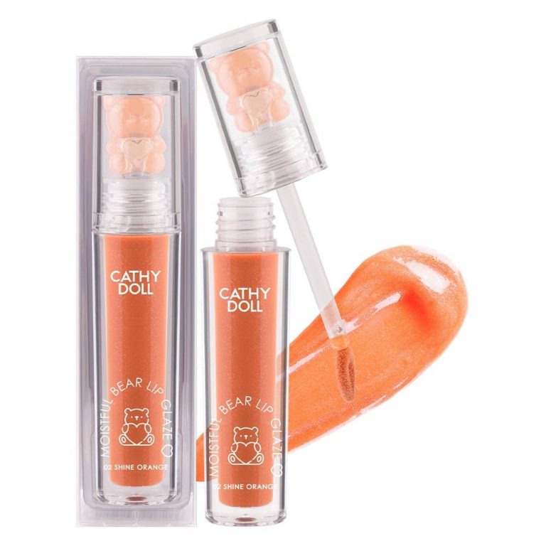 Cathy doll moistful bear lip glaze - NO.2Shine Orange
