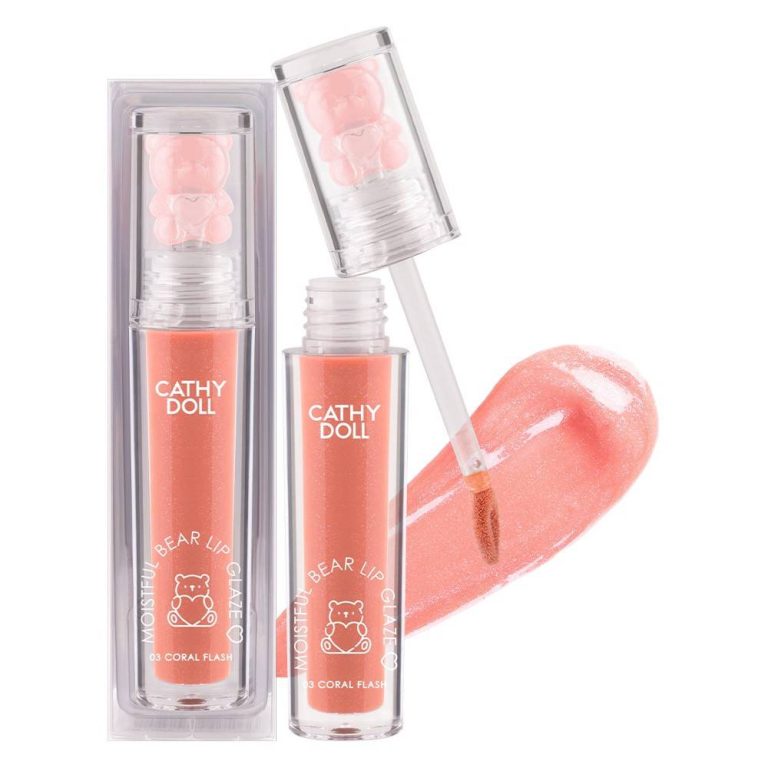 Cathy doll moistful bear lip glaze - NO.3Coral Flash