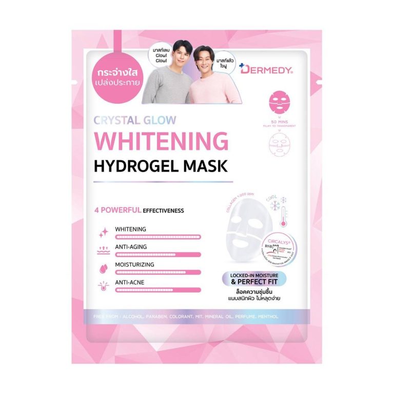 DERMEDY crystal glow hydrogel mask เดอร์มีดี คริสตัล โกลว์ ไฮโดรเจล มาสก์ 16gx10pcs - 01. whitening