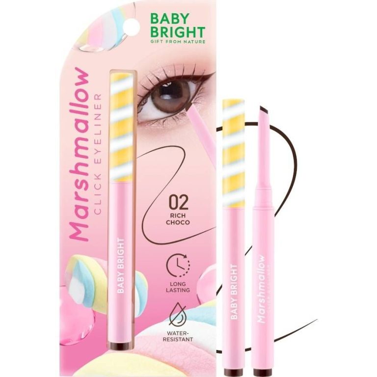 Baby bright marshmallow click eyeliner เบบี้ไบร์ท มาร์ชเบลโล่ อายไลน์เนอร์ 0.10g. - 02.Rich choco