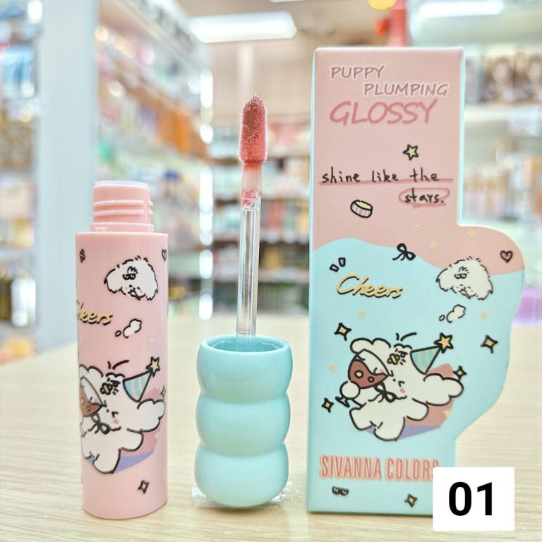 HF835 Sivanna colors puppy plumping glossy ซีเวนน่า คัลเลอร์ส พัพพี พลัมปิ้ง กลอสซี่ 2.8g - 01. crushed pink