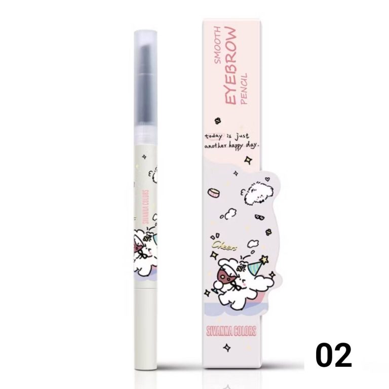 HF818 Sivanna colors smooth eyebrow pencil ซีเวนน่า คัลเลอร์ส สมูท อายบราว เพนซิล 0.3g - 02. dark brown