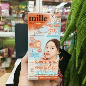 Mille collagen vitamin plus uv watery sunscreen serum spf50 pa+++ มิลเล่ คอลลเจน วิตามิน พลัส ยูวี 6g*6pcs