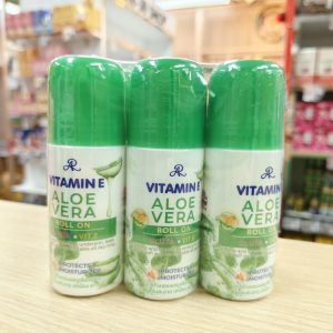 AR vitamine aloe vera roll on เอ อาร์ วิตามิน อี อโรเวร่า โรออน 60mlx6pcs