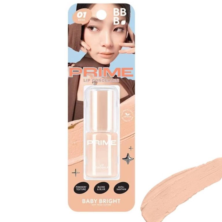 Baby bright prime lip concealer เบบี้ไบร์ท ไพรม์ลิปคอนซีลเลอร์ 2.6g - 01. beige