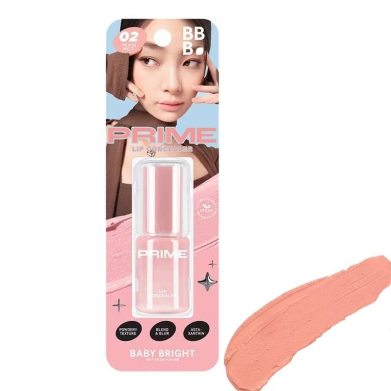 Baby bright prime lip concealer เบบี้ไบร์ท ไพรม์ลิปคอนซีลเลอร์ 2.6g - 02.peach melt
