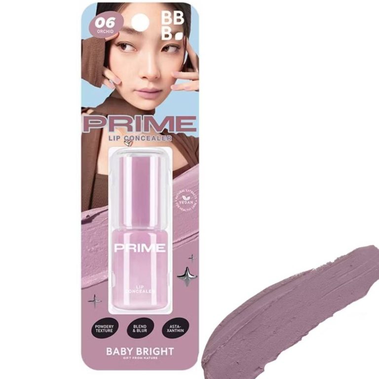 Baby bright prime lip concealer เบบี้ไบร์ท ไพรม์ลิปคอนซีลเลอร์ 2.6g - 06.orchid