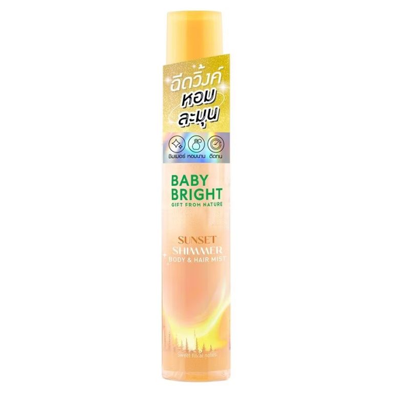 Baby bright  Shimmerbody&hair mist เบบี้ไบร์ท ซิมเมอร์บอดี้แอนด์แฮร์มิสท์ 20ml. - 01.Sunset