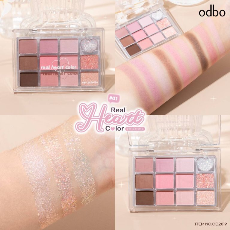 odbo Real Heart Color Eye Palette - 01