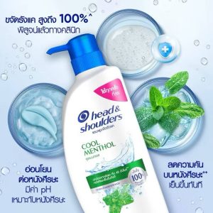 Head&shoulders เฮด แอนด์ โชว์เดอร์ คูล เมนทอล #cool menthol 370ml