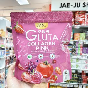 Manee gluta collacgn pink มณี กลูต้า ตอลลาเจน พิงค์ ซองชมพู 10gx30pcs