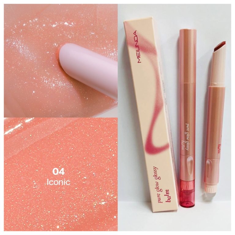 Meilinda pure glow glossy balm#sparkling cloud เมลินดา เพียว โกลว์ กรอสซี่ บาล์ม - NO.4 Iconic