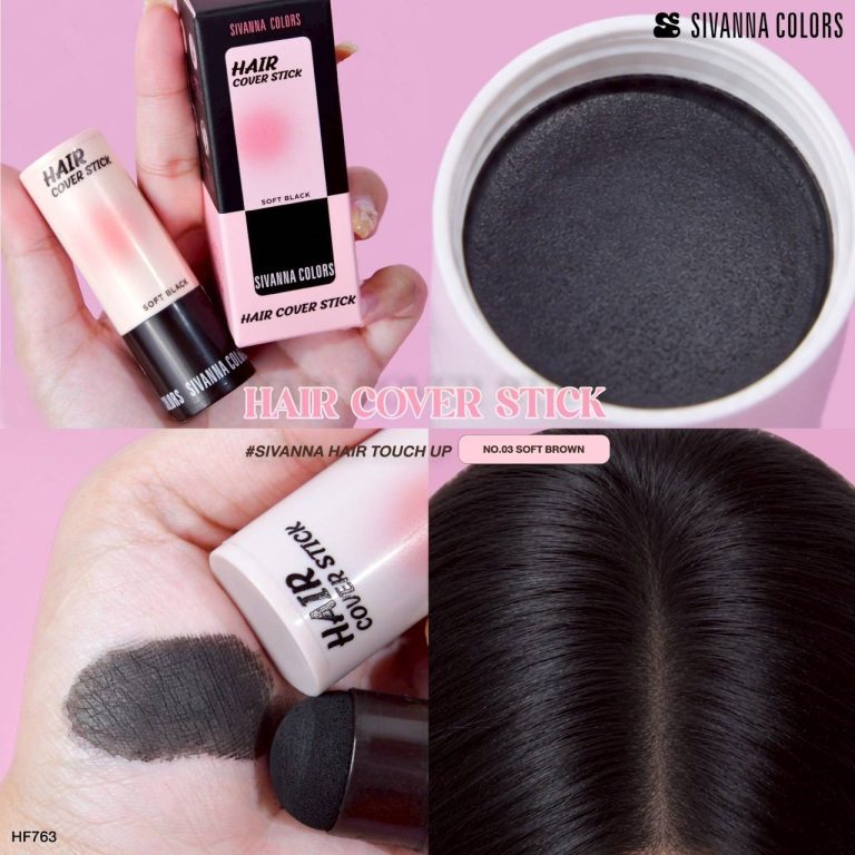 HF763 Sivanna colors hair cover stich ซีเวนน่า คัลเลอร์ แฮร์ คัฟเวอร์ สติ๊ก 4.5g - 03. soft brown