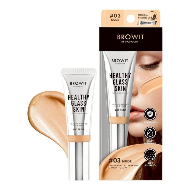 Browit healthy glass skin face&body base บราวอิท เฮลธ์ตี้กลาสสกินเฟสแอนด์บอดี้เบส 24ml. - 03.Nude
