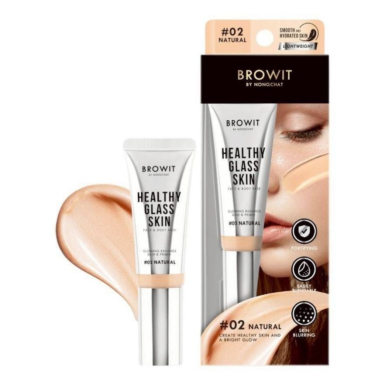 Browit healthy glass skin face&body base บราวอิท เฮลธ์ตี้กลาสสกินเฟสแอนด์บอดี้เบส 24ml. - 02.Natural