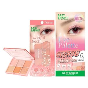Baby bright#cheerful peach eye palette summer color tye เบบี้ไบร์ท#เซียร์ฟูลพีชอายพาเลท 0.7x6.