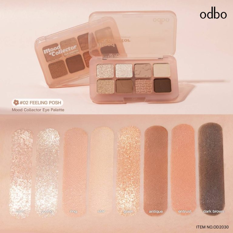 odbo mood collector eye palette โอดีบีโอ มู้ด คอลเลคเตอร์ อายพาเลท 7.2g - 02.FEELING POSH