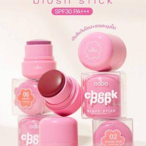 odbo cheek pop blush stick #romantic spf30 pa+++ โอดีบีโอ ชีค ป๊อป บรัช สติก 9g.