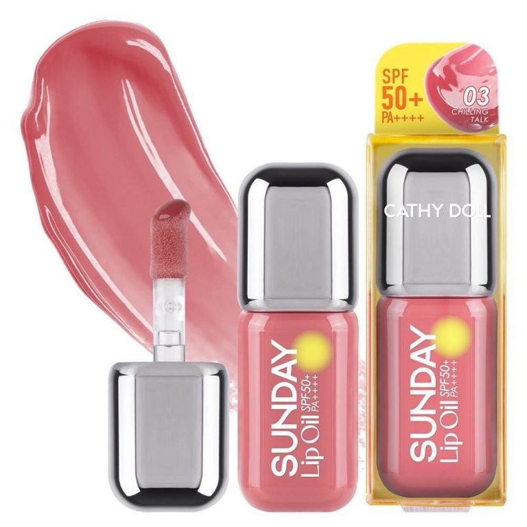 Cathy doll sunday lip oil spf50+pa++++ เคที่ดอลล์ ซันเดย์ลิปออยส์ เอสพีเอฟ50+พีเอ++++ 3.5g. - 03.CHILLING TALK