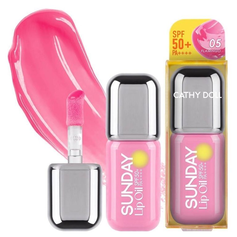 Cathy doll sunday lip oil spf50+pa++++ เคที่ดอลล์ ซันเดย์ลิปออยส์ เอสพีเอฟ50+พีเอ++++ 3.5g. - 05.FLAMINGO