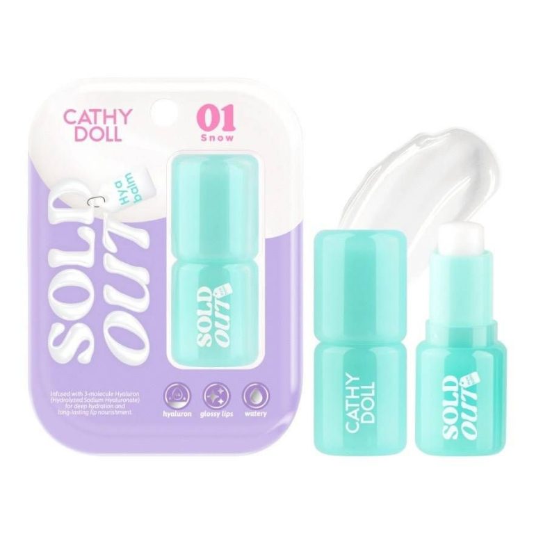 Cathy doll sold out hya balm เคที่ดอลล์ โซลด์เอาท์ไฮยาบาล์ม 4g. - 01. Snow