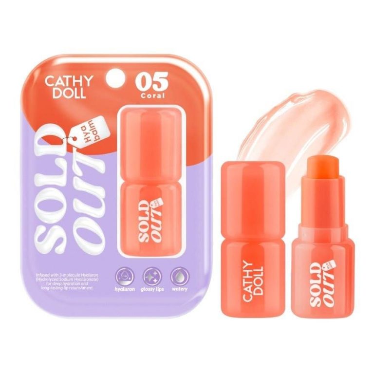 Cathy doll sold out hya balm เคที่ดอลล์ โซลด์เอาท์ไฮยาบาล์ม 4g. - 05.Coral