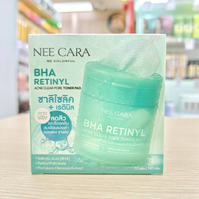 Nee cara be coloreul toner pad นี คารา บี คัลเลอร์ฟูล โทนเนอร์ แพด (70pcs) 140ml - 01. BHA RETINYL