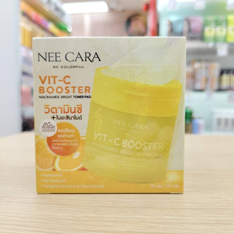 Nee cara be coloreul toner pad นี คารา บี คัลเลอร์ฟูล โทนเนอร์ แพด (70pcs) 140ml - 03. VIT-C BOOSTER