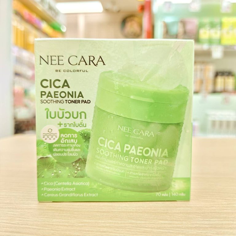 Nee cara be coloreul toner pad นี คารา บี คัลเลอร์ฟูล โทนเนอร์ แพด (70pcs) 140ml - 02. CICA PAEONIA