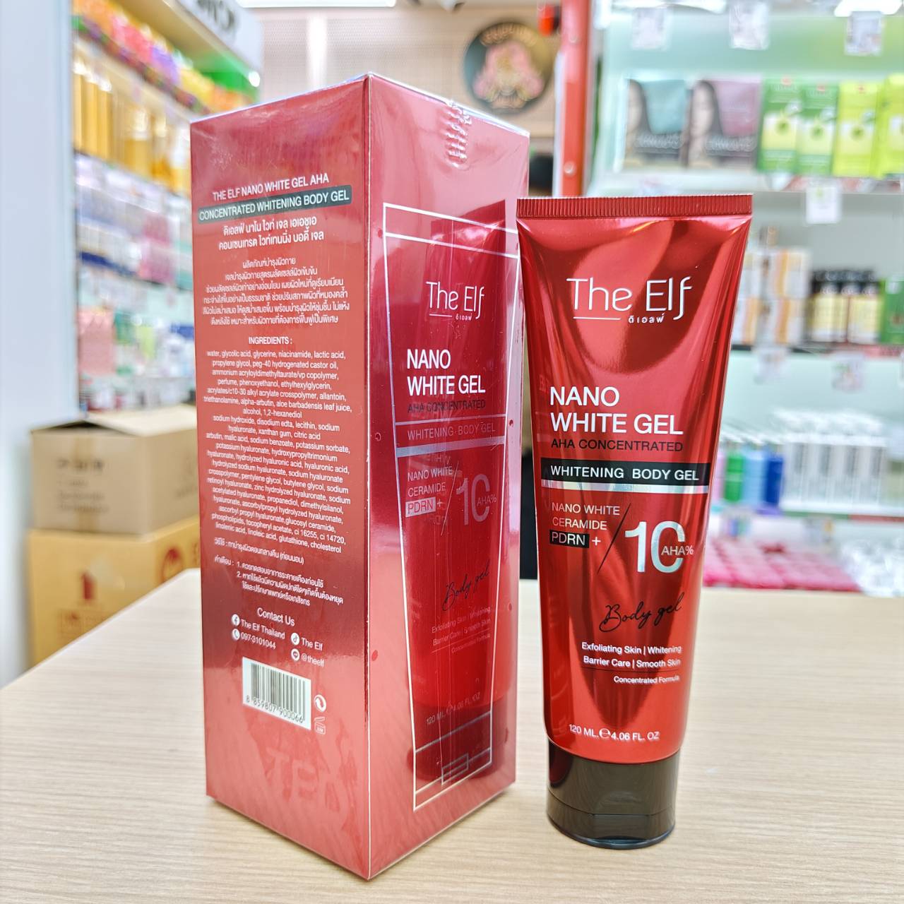 The Elf Nano White Gel ดิเอลฟ์ นาโน ไวท์ เจล เอเอชเอ 120ml - Image 5