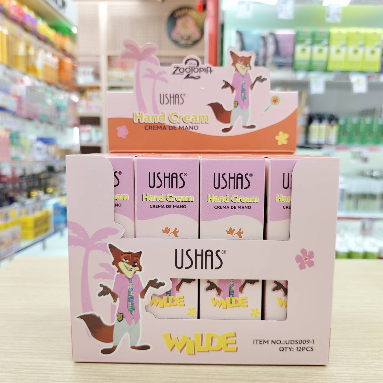 ushas hand cream crema de mano ยูสซาส แฮนด์ครีม สีชมพู 45g - Image 2