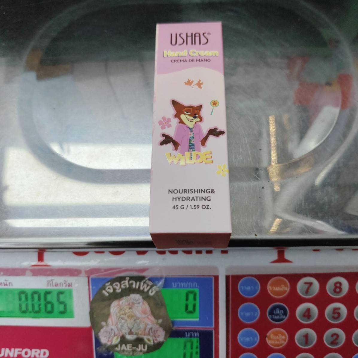 ushas hand cream crema de mano ยูสซาส แฮนด์ครีม สีชมพู 45g - Image 8