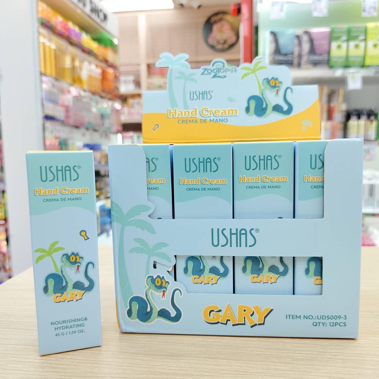 ushas hand cream crema de mano ยูสซาส แฮนด์ครีม สีฟ้า 45g - Image 4