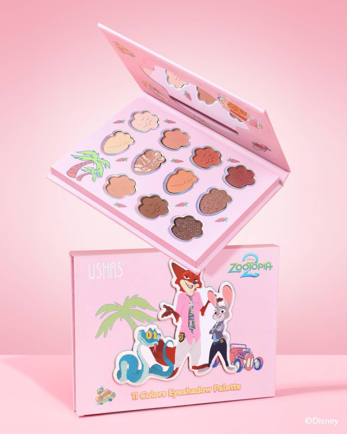 USHAS zooyopia 11colors eyeshadow palette ยูสซาส ซูโทเปียอายแชโดว์ พาเลท - Image 8