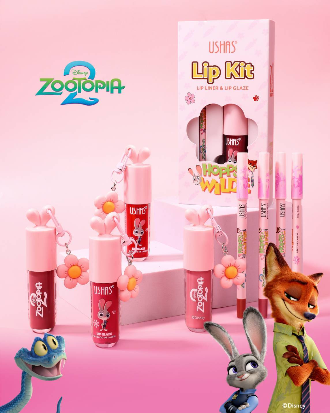 Ushas lip kit lip liner & lip glaze ยูสซาส ลิปไลเนอร์ แอนด์ ลิปเกลซ