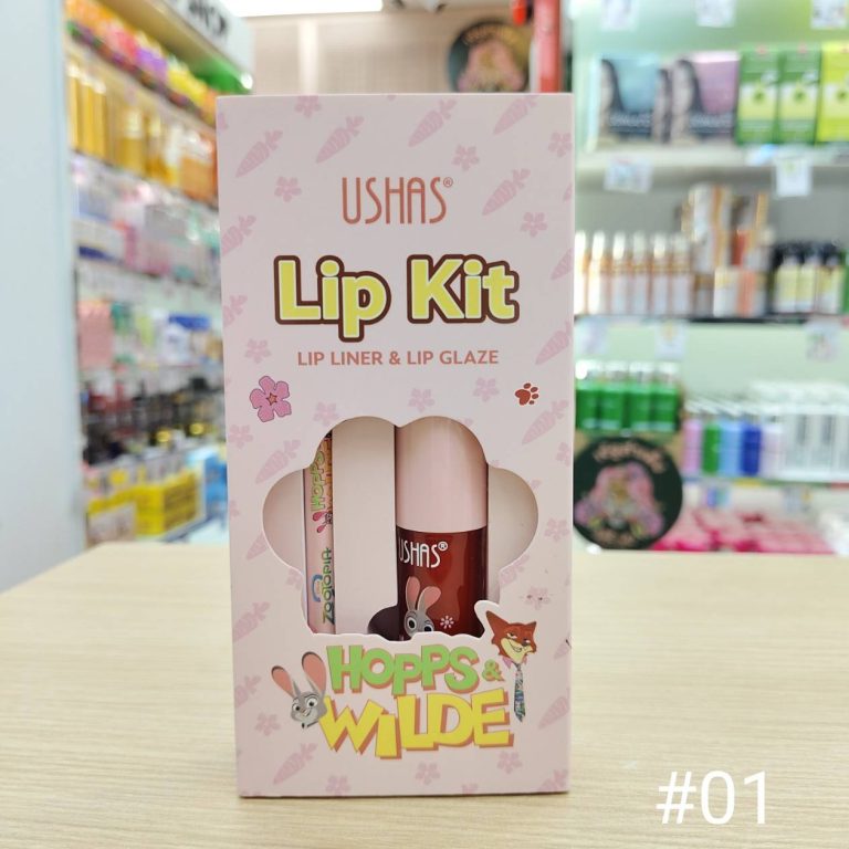 Ushas lip kit lip liner & lip glaze ยูสซาส ลิปไลเนอร์ แอนด์ ลิปเกลซ - No.01