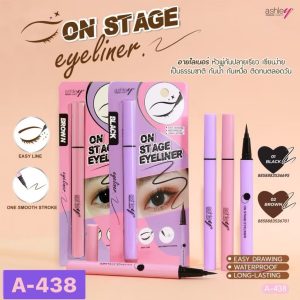 A 438 ashley on stage eyeliner#black แอชลี่ย์ ออน สเทจ อายไลเนอร์ แบล็ค 0.6g