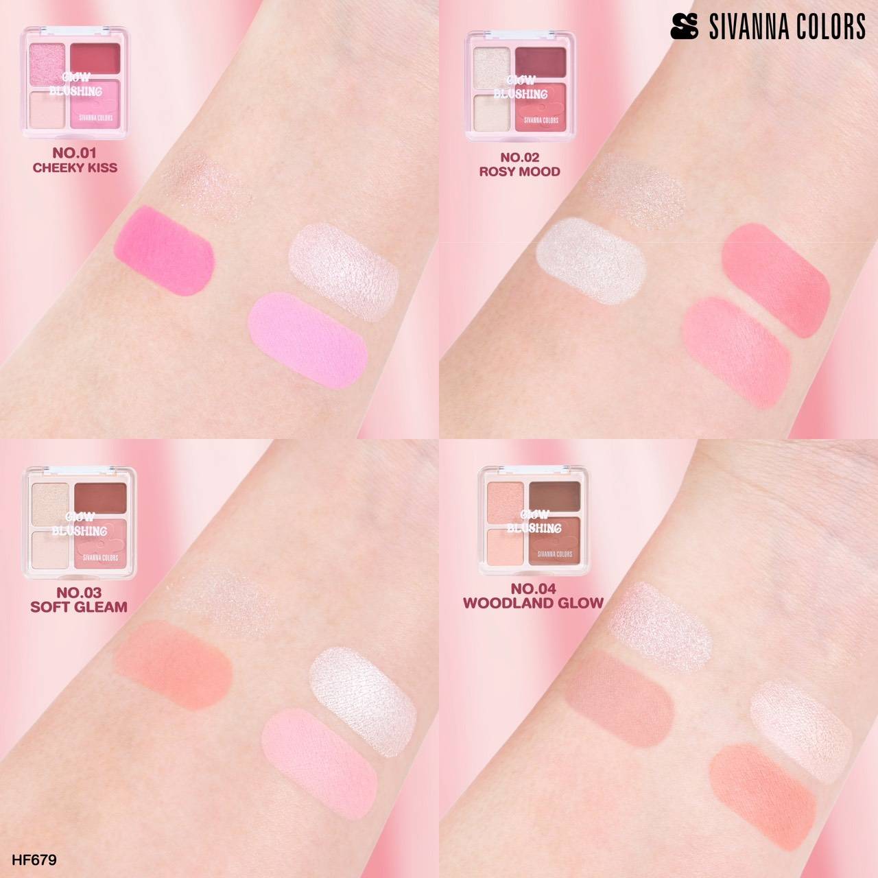 HF679 Sivanna colors glow blushing ซีเวนน่า คัลเลอร์ส โกลว์บลัชชิ่ง 1.6g - Image 11