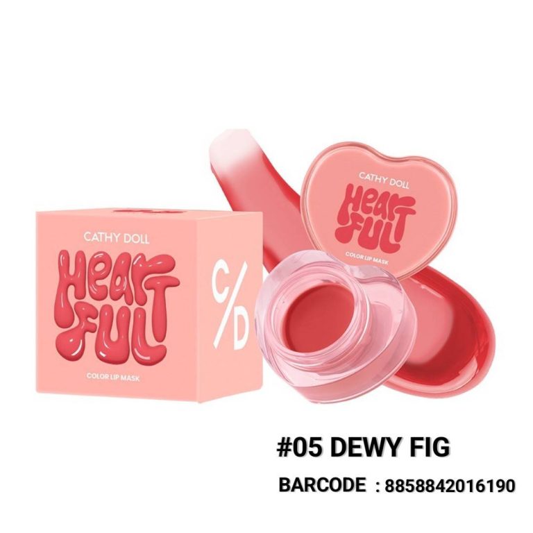Cathy doll heartful color lip mask เคที่ดอลล์ ฮาร์ทฟลูคัลเลอร์สลิปมาส์ก - NO.5Dewy Fig