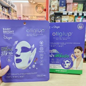 Baby bright oligiup 3d lifting full face net gel mask เบบี้ไบร์ท โอลิจิอัพ เจลมาส์กหน้า 39gx6pcs