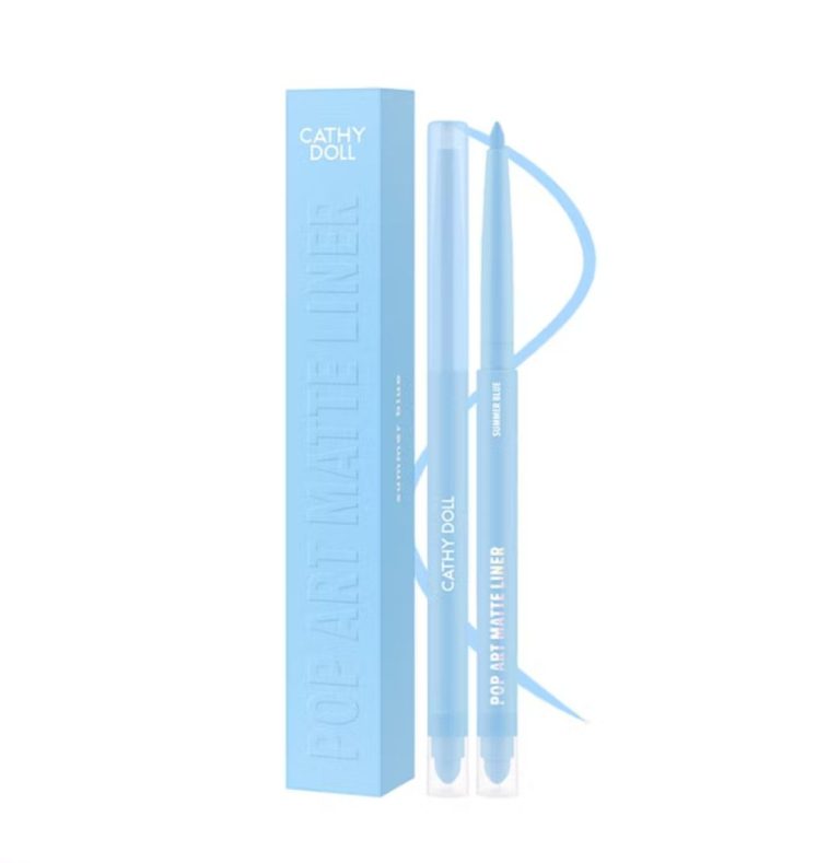 Cathy doll pop art matte liner เคที่ดอลล์ ป๊อปอาร์ทแมทท์ไลเนอร์  0.25g - 04.summer blue