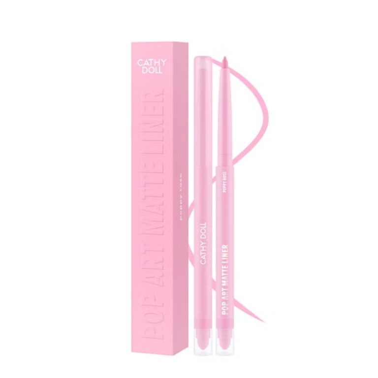 Cathy doll pop art matte liner เคที่ดอลล์ ป๊อปอาร์ทแมทท์ไลเนอร์  0.25g - 03.poppy rose